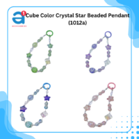 Cube Color Crystal Star Beaded Pendant (1012a)