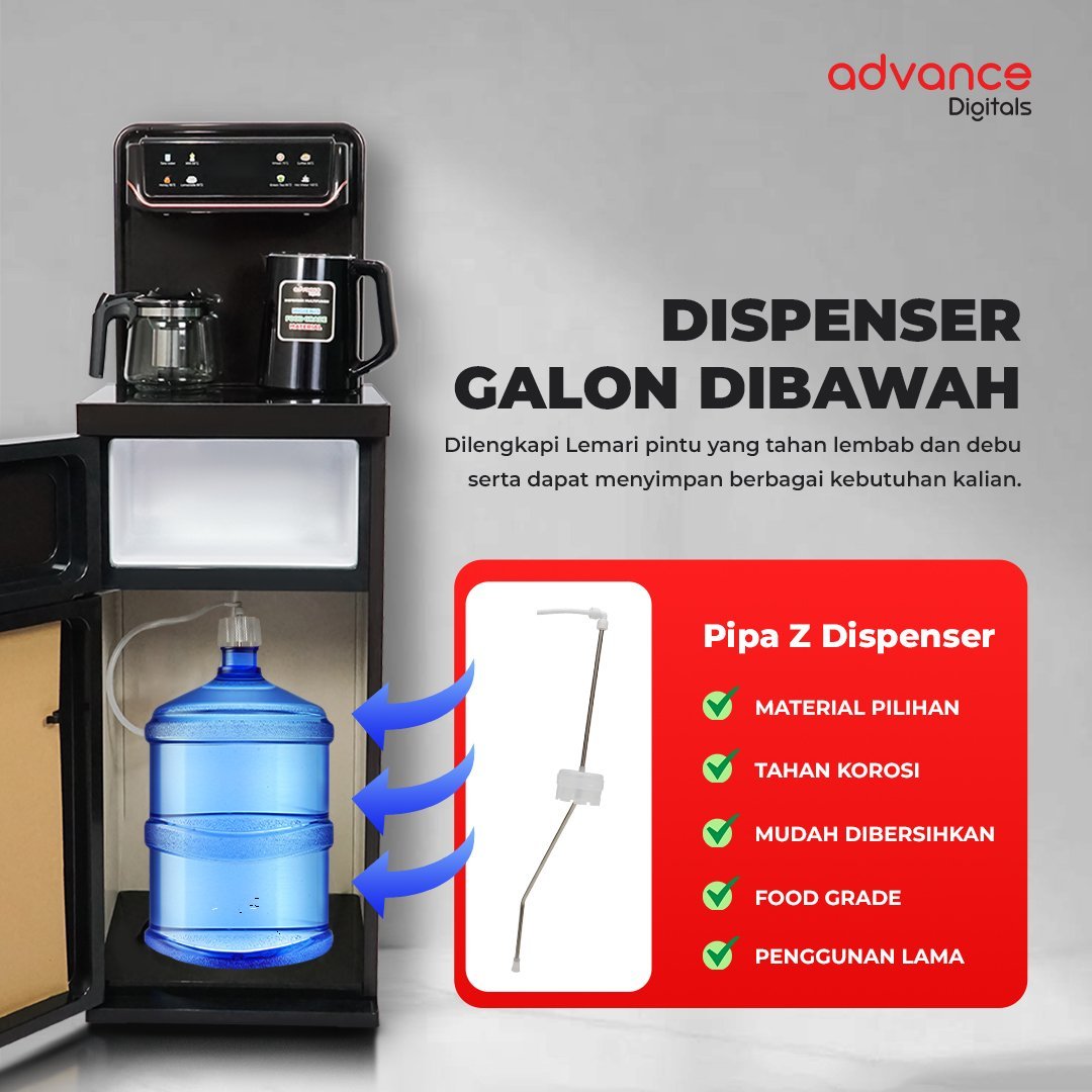 Advance Water Dispenser DS-908 Hemat Listrik – Dispenser Air Panas & Normal - Gambar 4