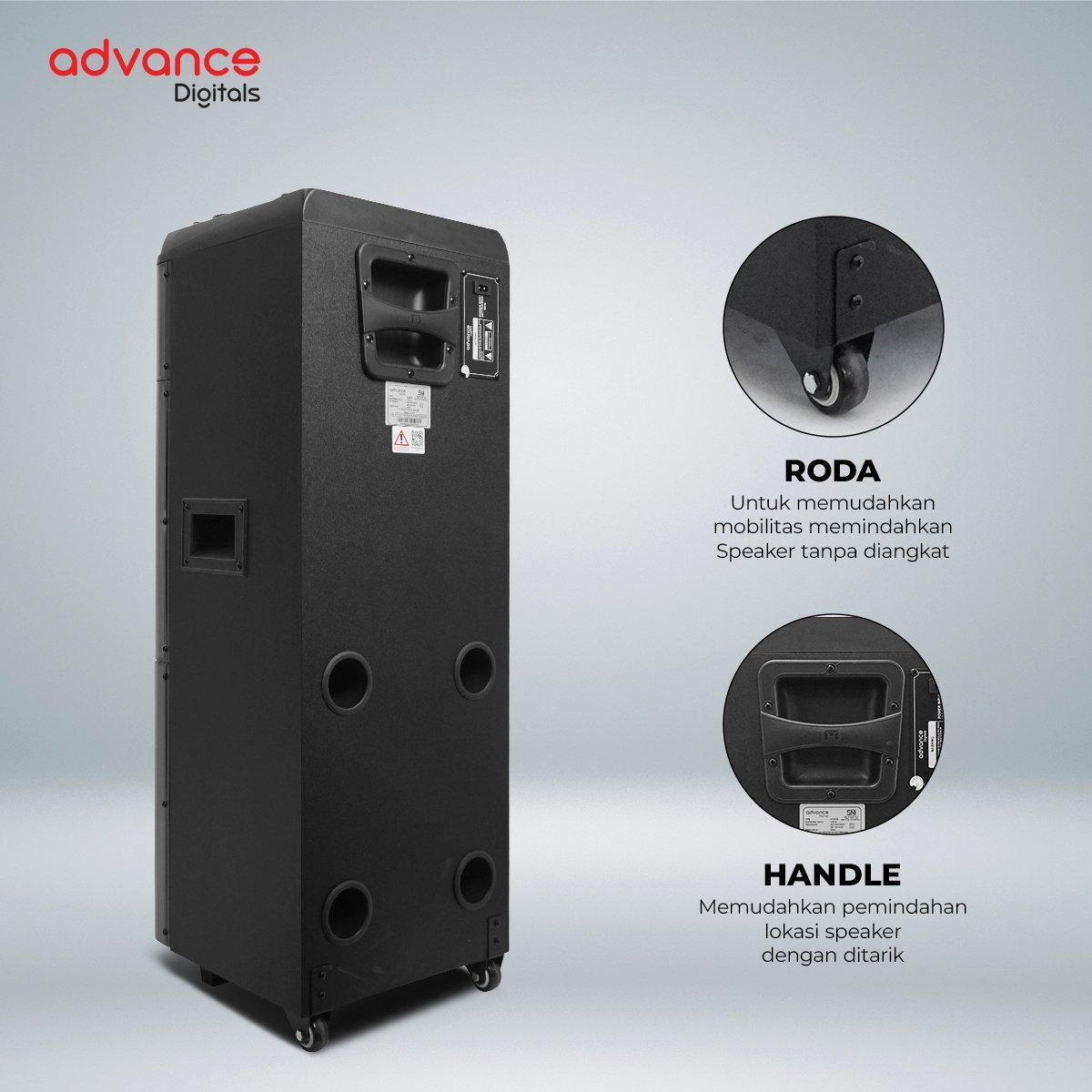Advance K10D-E Speaker Bluetooth Portable Suara Jernih Bass - Gambar 7