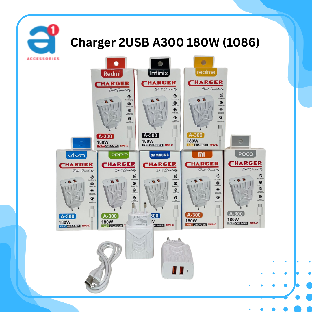 Charger 2USB A300 180W (1086)